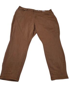 Judy Blue Slim Fit Jeans Women's Plus 24W Brown Stretch Utility Workwear C8.5